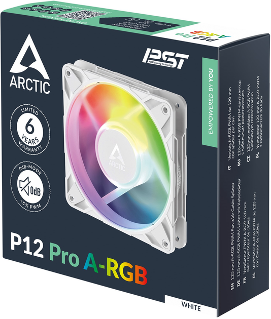 Wentylator Arctic P12 Pro A-RGB White (ACFAN00311A) - obraz 8