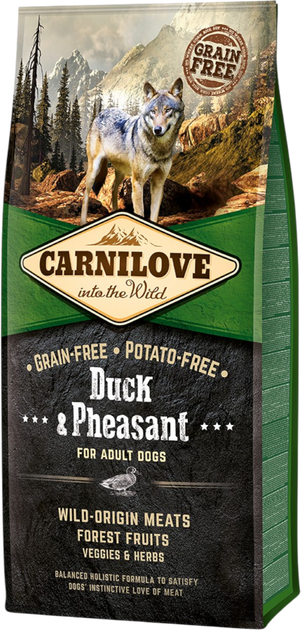 Sucha karma dla dorosłych psów Carnilove Duck&Pheasant 12 kg (8595602508860) - obraz 1