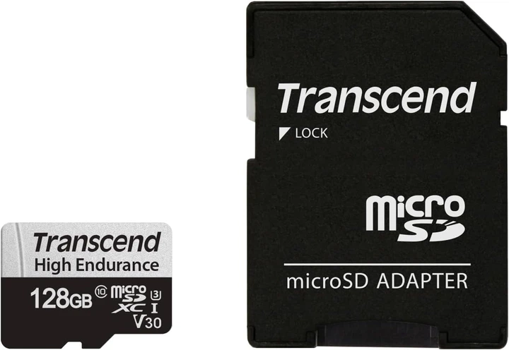 Карта памяти Transcend High Endurance 350V microSDXC 128GB UHS-I