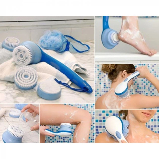 Электрическая массажная щетка для тела Spin Spa Brush 5 в 1 Массажер для тела - Фото 8 Электрическая массажная щетка для тела Spin Spa Brush 5 в 1 Массажер для тела - изображение 8