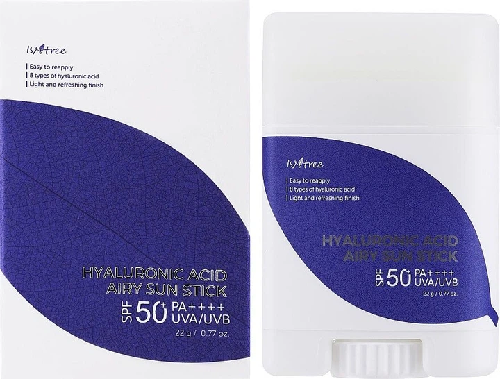 Солнцезащитный стик с гиалуроновой кислотой 22 г Isntree Hyaluronic Acid Airy Sun Stick SPF 50+ PA ++++ - Фото 2 Солнцезащитный стик с гиалуроновой кислотой 22 г Isntree Hyaluronic Acid Airy Sun Stick SPF 50+ PA ++++ - изображение 2