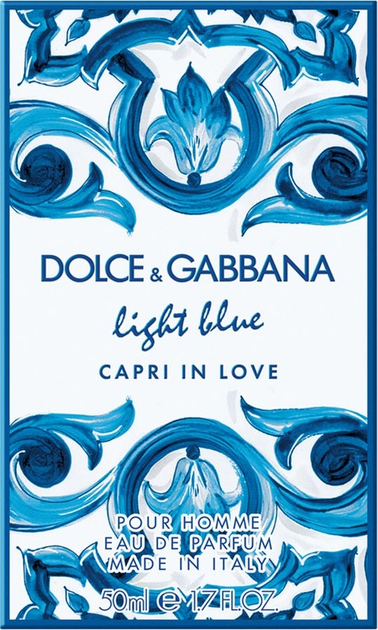 Парфумована вода для чоловіків Dolce&Gabbana Light Blue Pour Homme Capri In Love 50 мл (8054754407297) - зображення 3