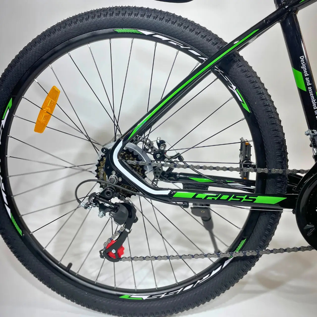 Велосипед CrossBike 26" Tracker 2025 Рама 17" black-green - изображение 5