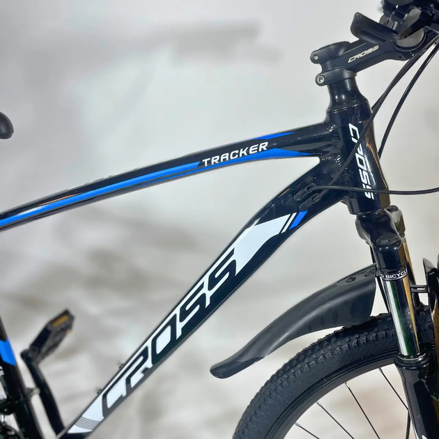 Велосипед Cross 29" Tracker 2025 Рама 18" black-blue - изображение 5