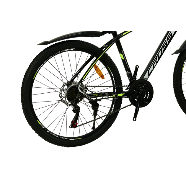 Велосипед CrossBike 26" Tracker 2025 Рама 17" black-yellow - изображение 3