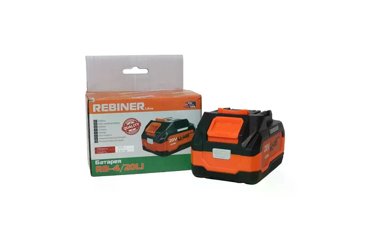 Акумуляторна батарея Rebiner RB420Li Li Ion 20 В 4 Агод - зображення 2