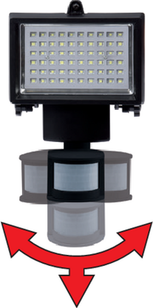 Reflektor LED YATO solarny 4W z czujnikiem ruchu (YT-81860) - obraz 4