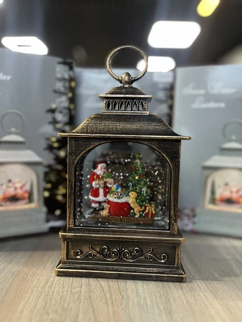 Новорічний музичний ліхтар нічник з підсвічуванням Xmas 24072D Різдвяна ніч - зображення 7