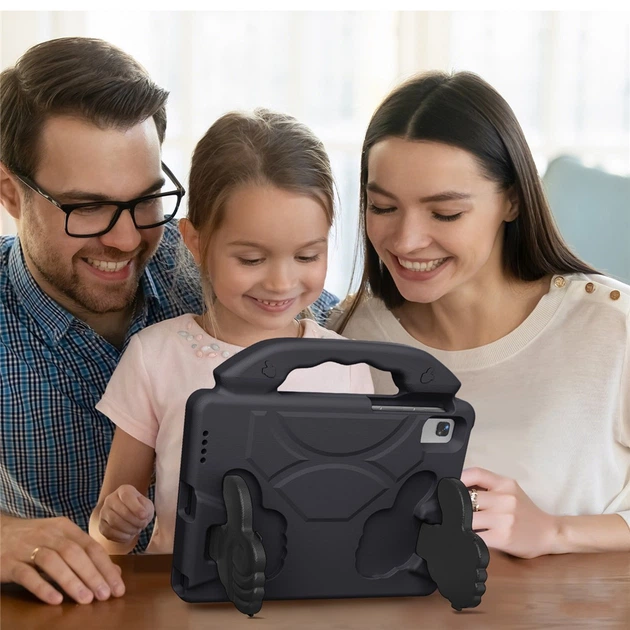 Противоударный детский чехол EVA Kids Like с подставкой на Lenovo Tab K10 TB-X6C6F / TB-X6C6X 10.3" Черный - Фото 6 Противоударный детский чехол EVA Kids Like с подставкой на Lenovo Tab K10 TB-X6C6F / TB-X6C6X 10.3" Черный - изображение 6