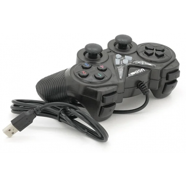 Джойстик игровой PC ведущий для компьютера USB 908 Черный - изображение 2