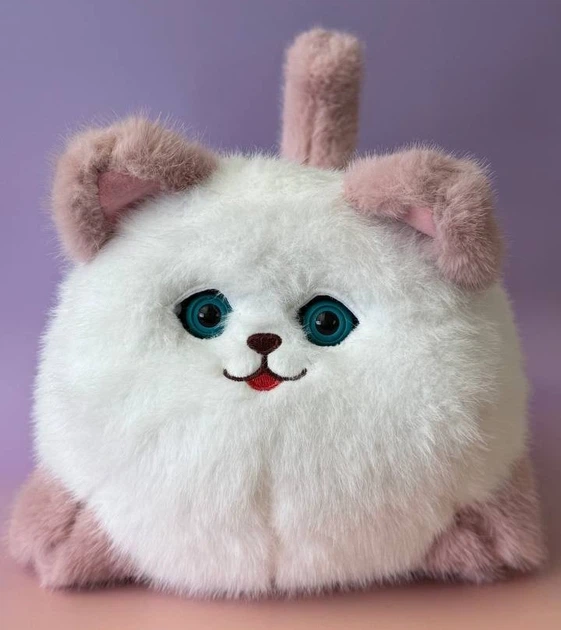 Інтерактивна м'яка іграшка Aida Smart Blinking Cat Біло-рожева