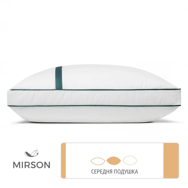 Подушка пуховая Трехкамерная MirSon Imperial Style 100% пух Imperial class /перо 70х70 см Средняя (2200007209590) - изображение 5