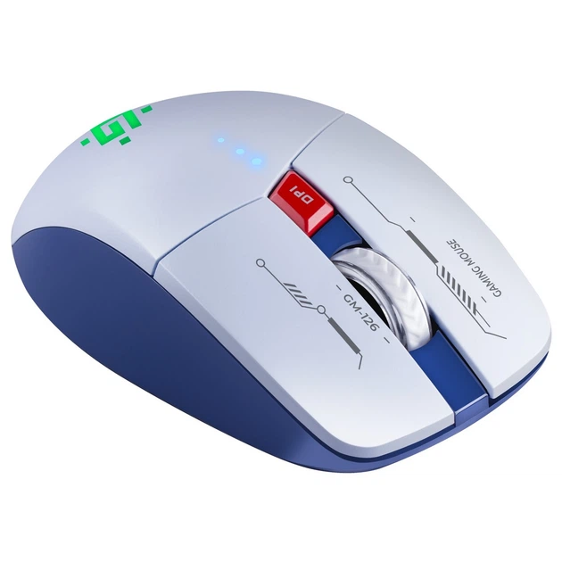 Мышка Defender Tisa GM-126, беспроводная, игровая, 1600 dpi., 7кн., 400 mAh, сине-белая - изображение 6