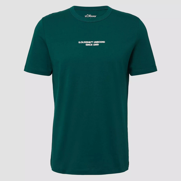 T-shirt męski bawełniany s.Oliver 10.3.11.12.130.2170132-79D2 L Zielona (4099978329110) - obraz 6
