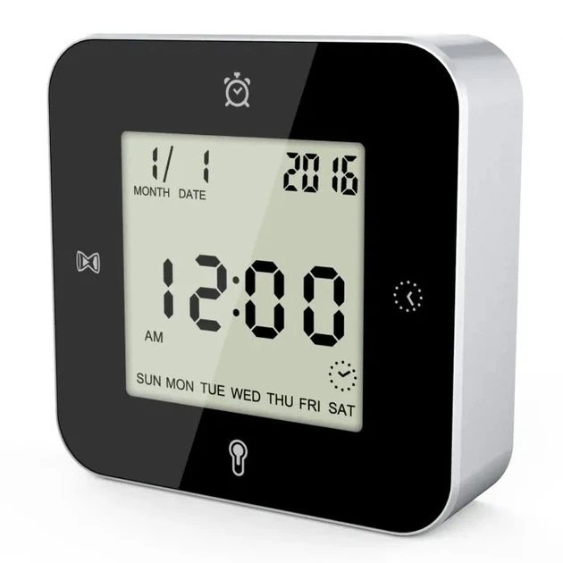 Настільний годинник Technoline WT344 Black/Silver (DAS301304) - изображение 2