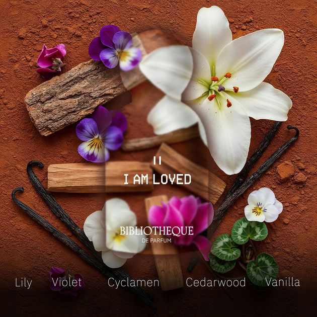 Набір мініатюр для жінок Bibliotheque de Parfum Discovery Парфумована вода I Am Free 2 мл + I Am Loved 2 мл + I Am Daring 2 мл + I Am Tender 2 мл + I Am Worthy 2 мл + I Am A Dreamer 2 мл + I Am Sensual 2 мл + I Am A Winner 2 мл (4820271430728) - зображення 4