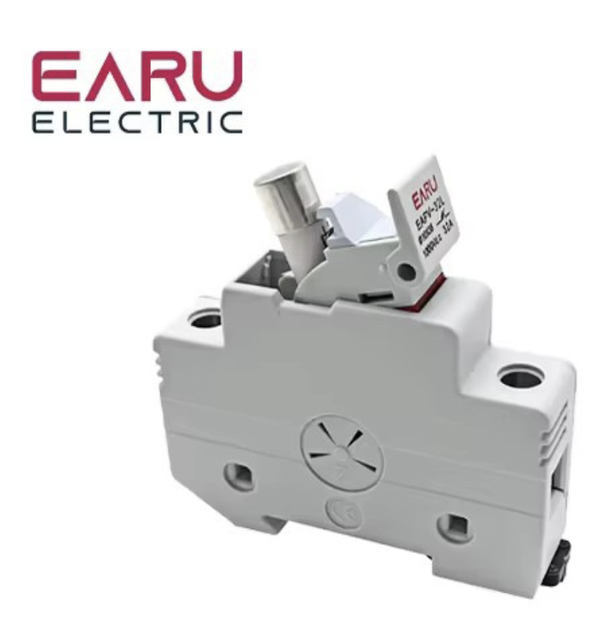 Держатель предохранителя EARU 1P 10х38мм 1000VDC для солнечных панелей 15А - изображение 2