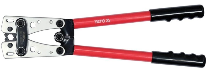 Kleszcze ręczne YATO do zaciskania kabli Ø 6, 10, 16, 25, 35, 50 mm² 390 mm (YT-22857) - obraz 2