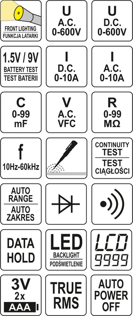 Miernik cyfrowy YATO YT-73094 - obraz 5