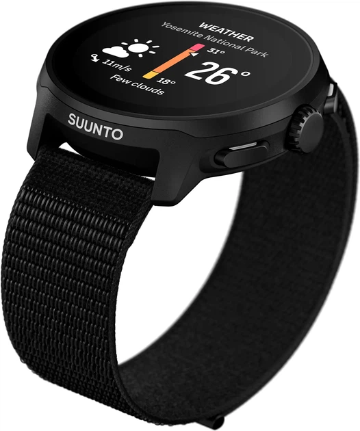 Smartwatch Suunto Run All Black z paskiem tekstylnym (6417084212603) - obraz 5