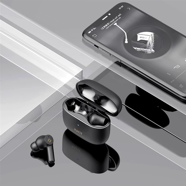 Навушники Havit TW958 PRO TWS Black - зображення 6