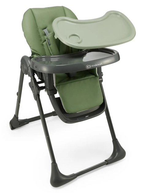 Krzesełko do karmienia Kinderkraft Tummie Green (KHTUMM00GRE0000) (5902533925032) - obraz 5