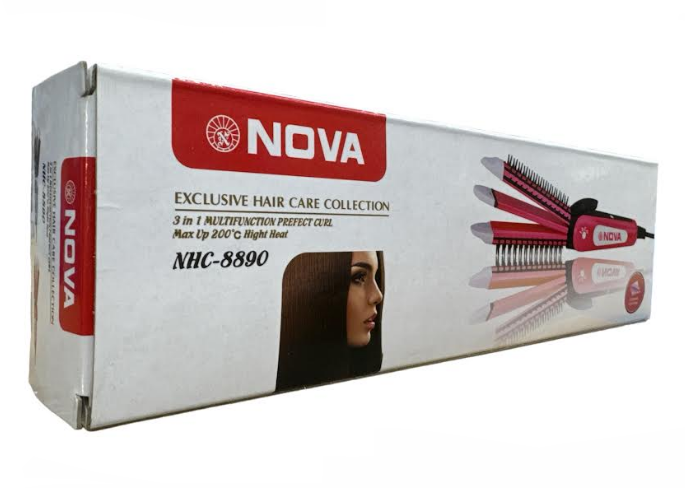 Плойка-утюжок-гофре с расческой Nova NHC-8890 3 в 1 - Фото 1 Плойка-утюжок-гофре с расческой Nova NHC-8890 3 в 1 - изображение 1