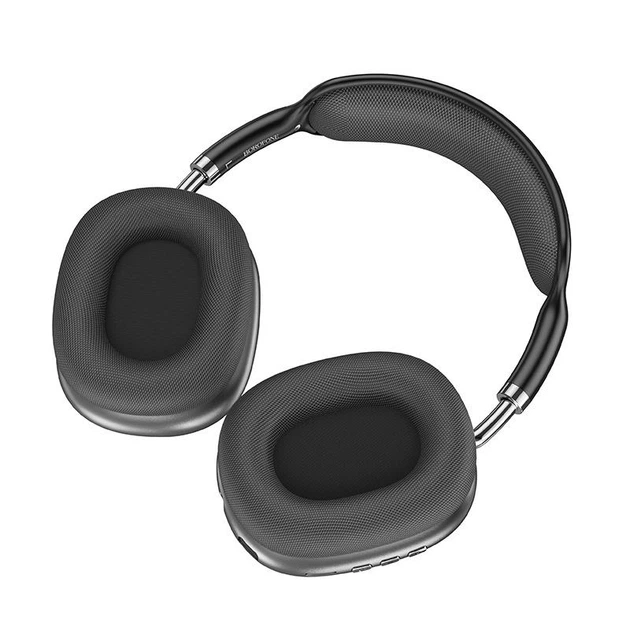 Беспроводные Bluetooth наушники с микрофоном Borofone BO22 BT5.3. 400mAh, AUX, до 12 часов работы, TF-карта памяти Black - изображение 4