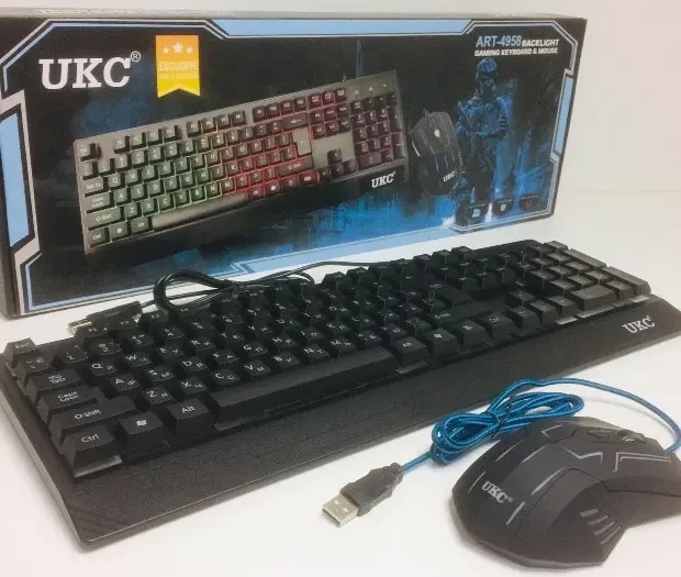 Игровая клавиатура и мышь UKC ZEUS M710 с подсветкой - изображение 3