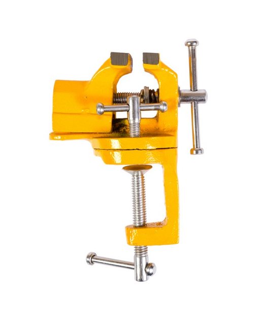 Тиски поворотные Mastertool 40 мм мини (07-0200) желтые - мини - Фото 2 Тиски поворотные Mastertool 40 мм мини (07-0200) желтые - мини - изображение 2