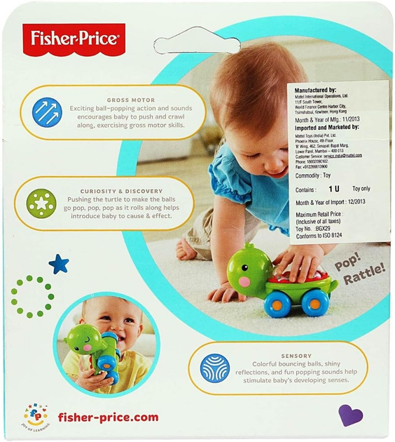 Zabawka Fisher-Price Żółwik/Hipopotam z piłeczkami (BGX29) (746775309893) - obraz 5