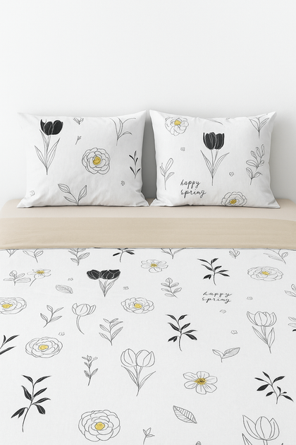 Комплект постельного белья Ecotton полуторный 147x210 см 24303 сатин (24798_00000) - изображение 3