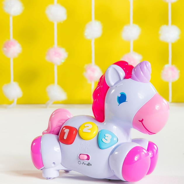 Zabawka muzyczna Bright Starts Rock & Glow Unicorn (10307) (074451103078) - obraz 7
