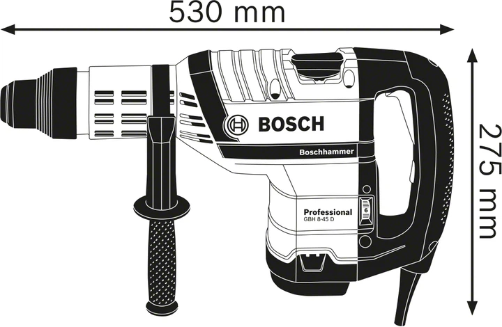 Перфоратор Bosch Professional Heavy Duty GBH 8-45 DV (0611265000) (3165140542265) - зображення 6