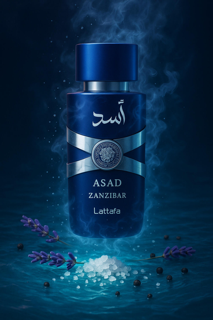 Набір для чоловіків Lattafa Asad 5th Anniversary Edition Парфумована вода Asad 100 мл + Asad Zanzibar 100 мл (6290362346135) - зображення 5