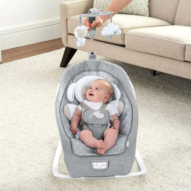 Fotelik–leżaczek Ingenuity Cuddle Lamb 2 w 1 (12118) (074451121188) - obraz 4