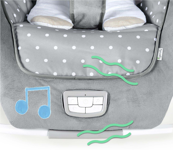 Fotelik–leżaczek Ingenuity Cuddle Lamb 2 w 1 (12118) (074451121188) - obraz 6