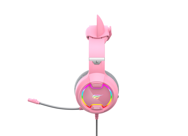 Навушники Havit HV-H2233D Cat Pink - зображення 4