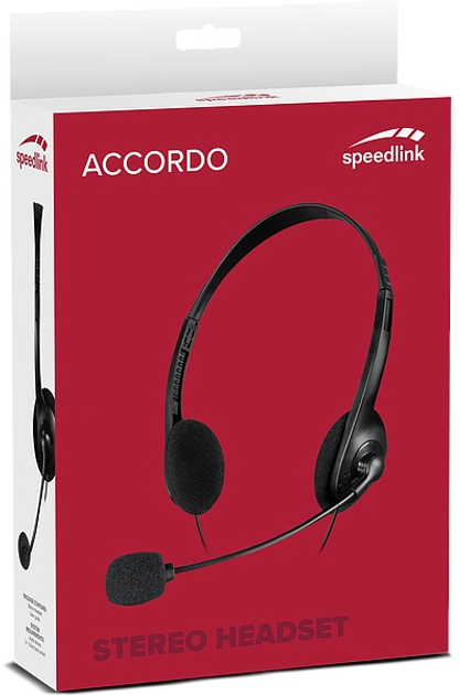 Słuchawki SPEEDLINK ACCORDO Stereo Headset Black (SL-870003-BK) - obraz 5