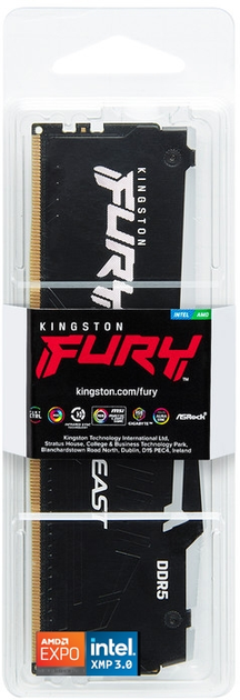 Оперативна пам'ять Kingston Fury DDR5-5600 65536MB PC5-44800 Beast RGB 2Rx8 Black (KF556C36BBEA-64) - зображення 5