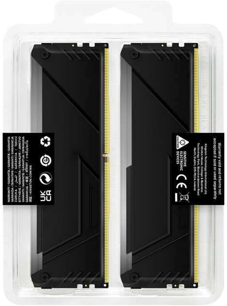 Pamięć RAM Kingston Fury DDR4-3200 65536MB PC4-25600 (Kit of 2x32768) Beast RGB 2Rx8 Black (KF432C16BB2AK2/64) - obraz 8