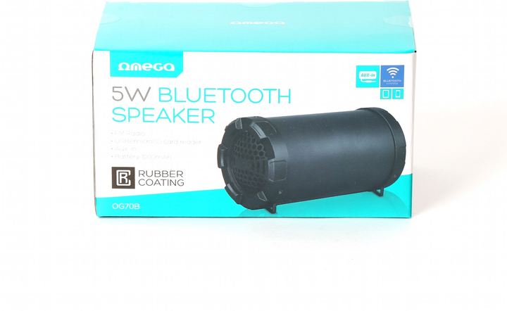 Акустична система Omega OG70 Bazooka Bluetooth V2.1 Black Rubber - зображення 7