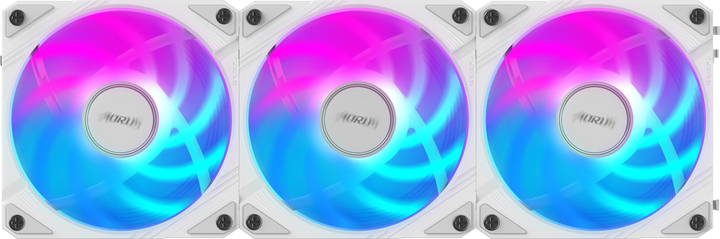 Набір вентиляторів Gigabyte Aorus EZ Chain Fan 120 Ice (GP-ECFAN1203 ICE) - зображення 2