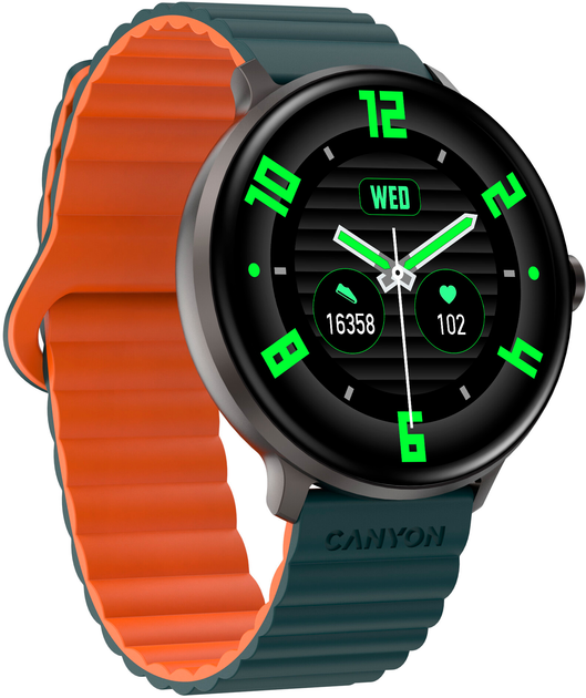 Смарт-годинник Canyon Jacky SW-69 Green Orange (CNS-SW69BG) - зображення 3