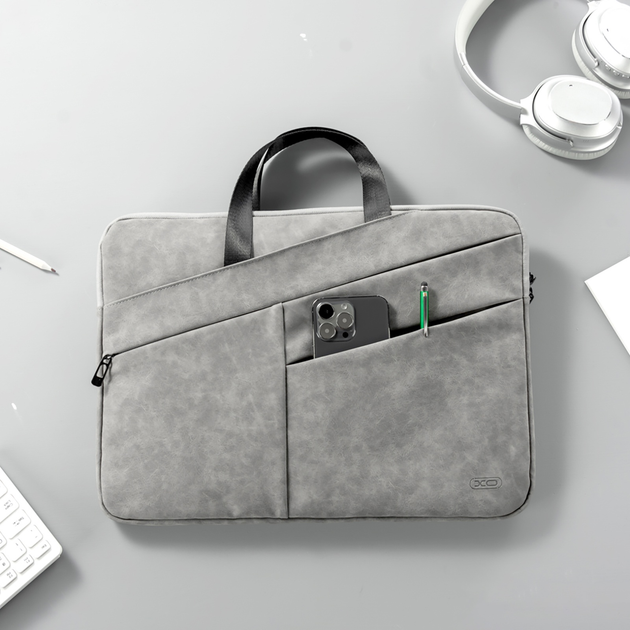 Сумка для ноутбука XO CB05-15 15" Grey (CB05-15.grey) - зображення 4