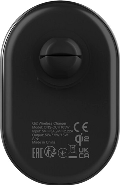 Автомобільний зарядний пристрій Canyon OnGrip 105 15W Qi2 Wireless Black (CNS-CCH105B) - зображення 8
