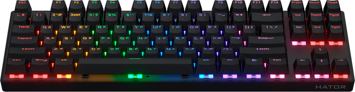 Klawiatura bezprzewodowa Hator Icefall Mecha TKL Rainbow Wireless/USB Black (HTK287UA) - obraz 2