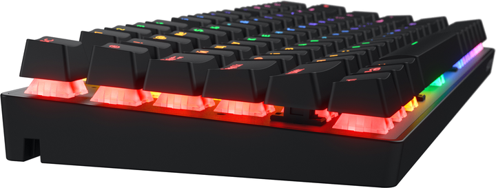 Klawiatura bezprzewodowa Hator Icefall Mecha 75 Rainbow Led Wireless/Bluetooth/USB Black (HTK275UA) - obraz 5