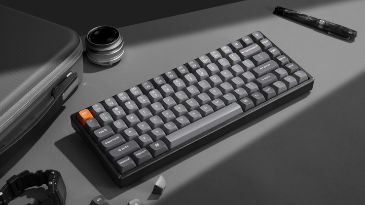 Klawiatura bezprzewodowa Keychron K2 Max K Super Brown QMK RGB Wireless/Bluetooth/USB Black (K2MJ3_KEYCHRON) - obraz 4