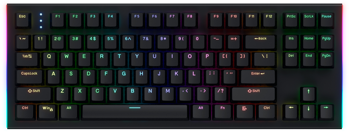 Клавіатура дротова Hator Gravity X TKL USB Black (HTK550) - зображення 1